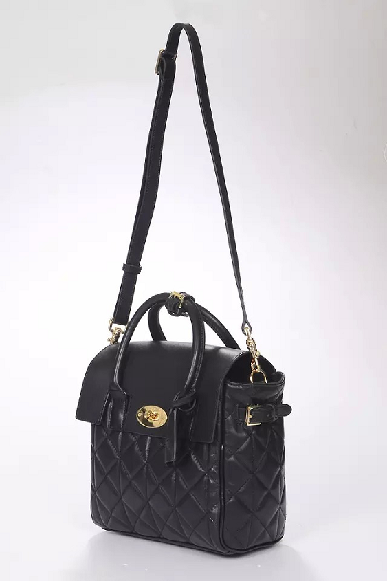 2014 A/W Mulberry Mini Cara Delevingne Bag Black Quilted Nappa